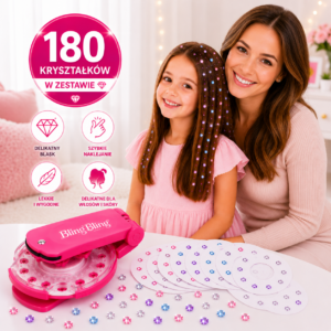 Kavari - Urządzenie do Nakładania Kryształków na Włosy + 180 Kryształków GRATIS!💎